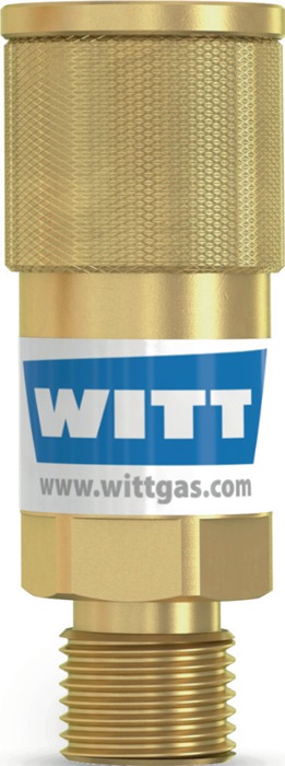 WITT Schlauchkupplung SK 100-1, SK 100-2 Brenngas G 3/8″ LH AGS Körper