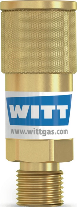 WITT Schlauchkupplung SK 100-1, SK 100-2 Sauerstoff G 1/4″ RH AGS Körper