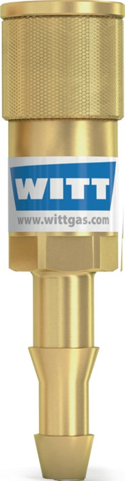 WITT Schlauchkupplung SK 100-1, SK 100-2 Sauerstoff 6,3 mm Körper
