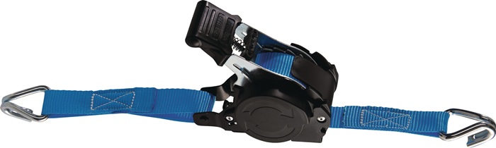 TECWERK Automatik Zurrgurt DIN EN 12195-2 Länge 3,5 m Breite 25 mm mit Spitzhaken LC U 680 daN