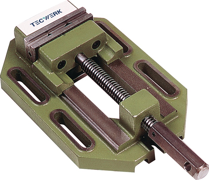 TECWERK Bohrmaschinenschraubstock Backenbreite 80 mm Spannweite 70 mm