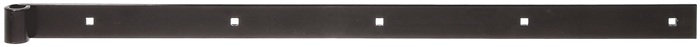 GAH Alberts Ladenband Breite 35 mm Länge 800 mm Stahl schwarz kunststoffbeschichtet gerade