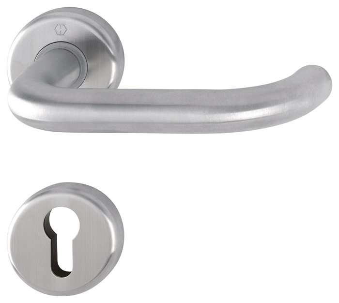 HOPPE Rosettengarnitur Baden E1388Z/17KV/17KVS für Türstärke 37-42 mm U-Form PZ DIN links / rechts D/D