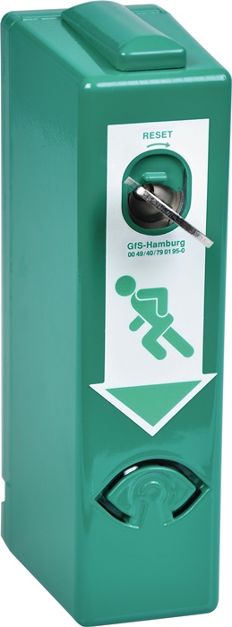 GfS EH-Türwächter 990 000 Profil-Halbzylinder inkl. 3 Schlüssel grün lackiert Basis