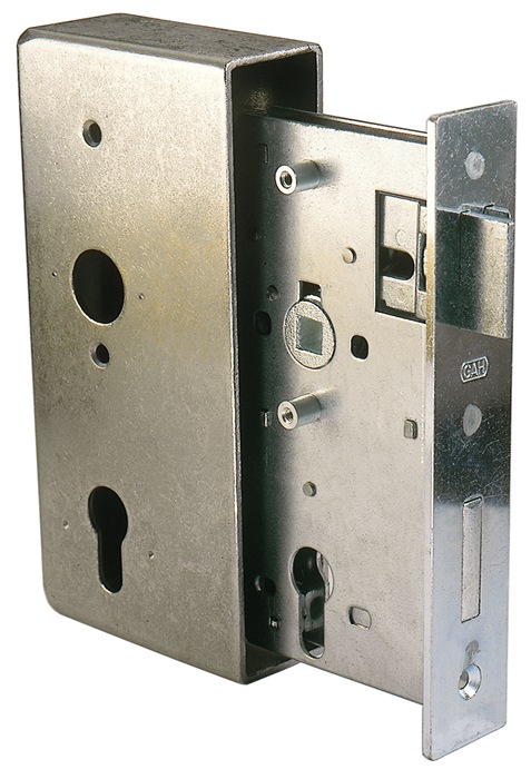 GAH Alberts Schlosskasten DIN links / rechts Maß A185xB90xC55xE34 mm Dornmaß 55 mm