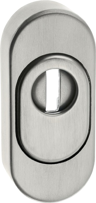 EDI Schlüsselrosette 0815/0000 Edelstahl EST Schildstärke 14,5 mm PZ oval