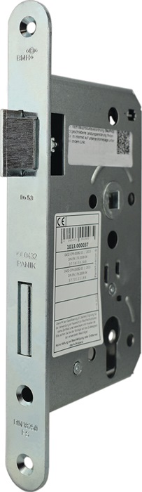 Bever & Klophaus Panik-Einsteckschloss 1007PPGL Panik-Funktion D abgerundet 24/65/72/9 mm DIN links Stahl verzinkt ohne Wechsel