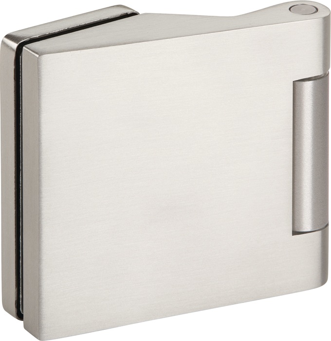 HERMAT Glastürband 6315-20 Leichtmetall Edelstahlfarbig kantig für 3-teillig