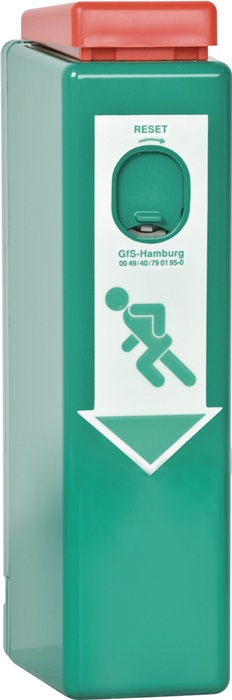 GfS EH-Türwächter 990 100 IP mit Voralarm, IP 45 grün lackiert Voralarm