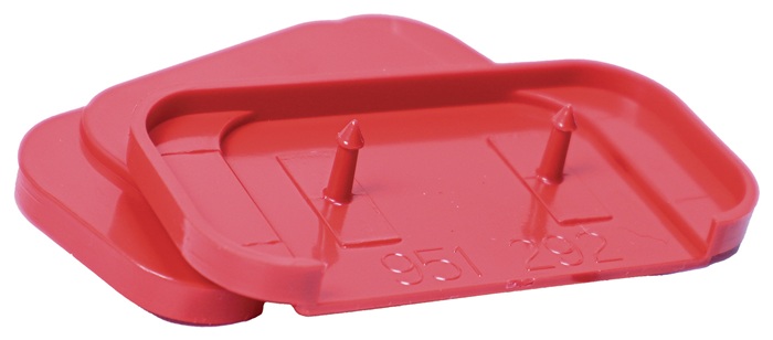 GfS Ersatzoberplatte Typ K Ersatzteil für Haube Typ K 1 Macrolon-Kunststoff rot
