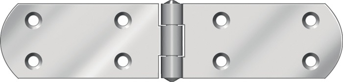 HOHAGE Kistenband B.offen160 mm Stärke 1,8 mm Stahl blau chromatiert Französisch