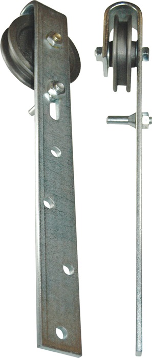 HBS Betz Schiebetorrolle mit Bügel 160 mm Stahl verzinkt 175 kg 14/17 mm