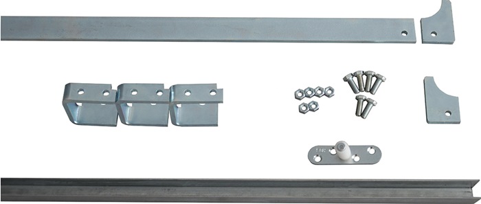 HBS Betz Laufschienen-Set 80786 Schienengröße 45x8mm Stahl verzinkt 75 oder 90 mm Rollen