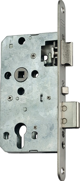 Schnegel Korridor-Einsteckschloss PZW 20/55/72/8 mm DIN links / rechts Edelstahl abgerundet 008/1499/55