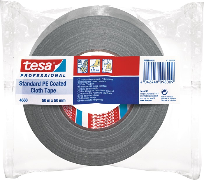tesa Gewebeband band® Standard 4688 silber-matt Länge 50 m Breite 50 mm