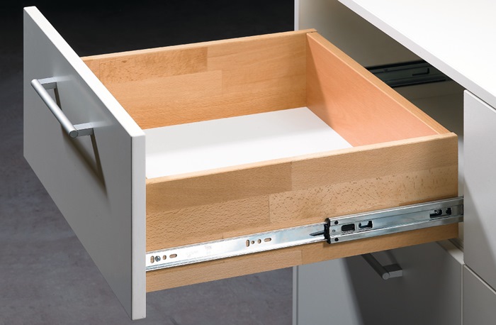 Hettich Kugelauszug KA 5632 Stahl verzinkt Nennlänge 350 mm 45 kg
