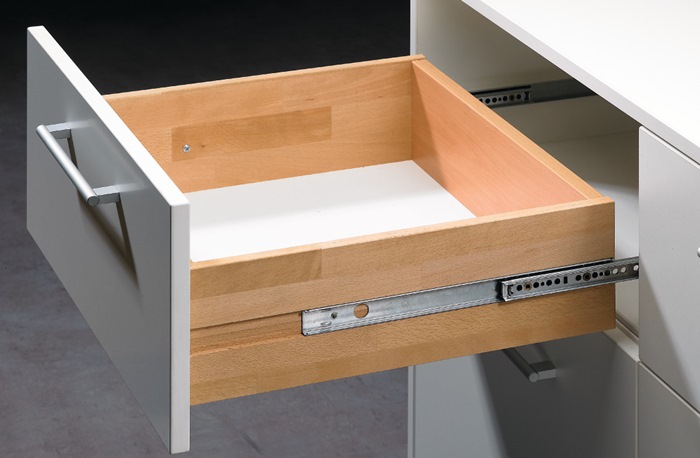 Hettich Kugelauszug KA 290 Stahl verzinkt Nennlänge 250 - 310 mm 20 kg