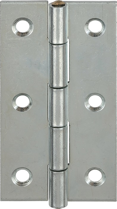 VORMANN Scharnier Höhe 80 mm Breite 41 mm Stärke 1,5 mm Stahl blau verzinkt gerollt, schmal