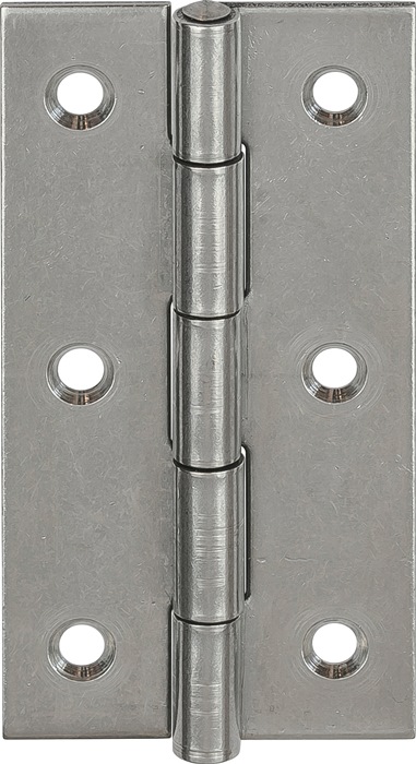 VORMANN Scharnier Höhe 80 mm Breite 41 mm Stärke 1,5 mm Edelstahl gerollt, schmal