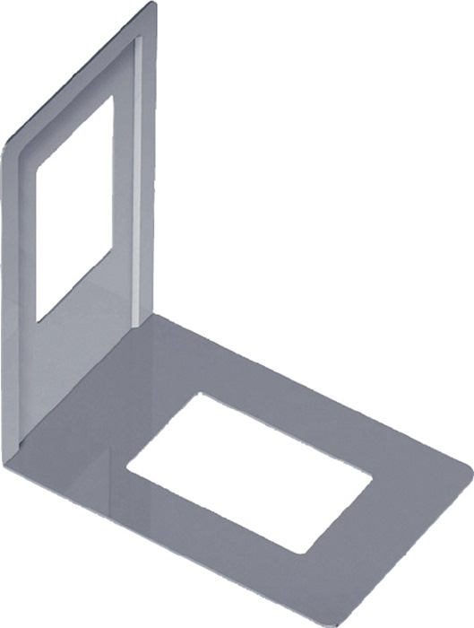 ALFER ELEMENT SYSTEM Bücherstütze weiß einteilig Länge 130 mm Höhe 120 mm