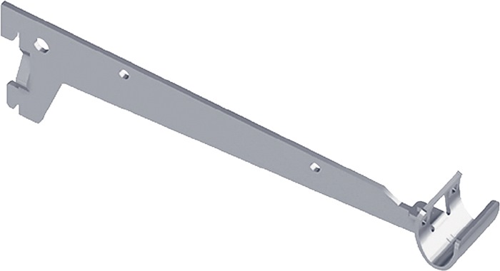 ALFER ELEMENT SYSTEM Konfektionsträger Länge 250 mm pro Träger 30 kg Stahl weiß 2 Einhängehaken