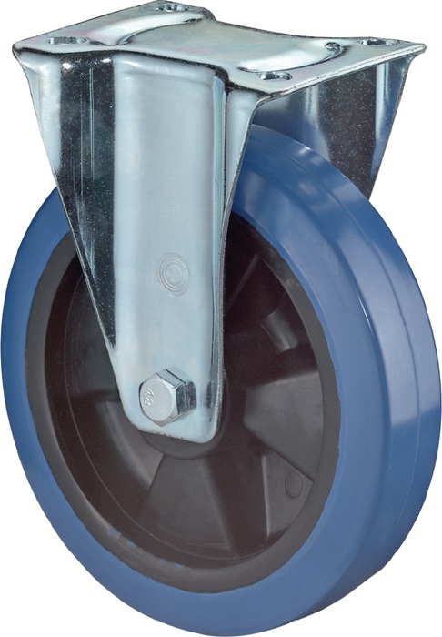 BS Rollen Bockrolle Rad-Ø 125 mm Tragfähigkeit 200 kg Kunststoff Platte L115xB85 mm