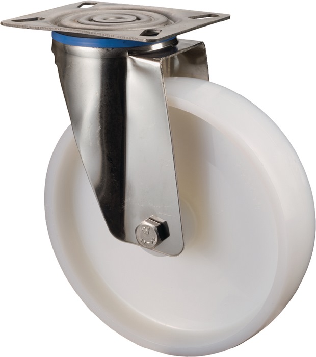 BS Rollen Lenkrolle Rad-Ø 50 mm Tragfähigkeit 55 kg Kunststoff Platte L60xB60 mm