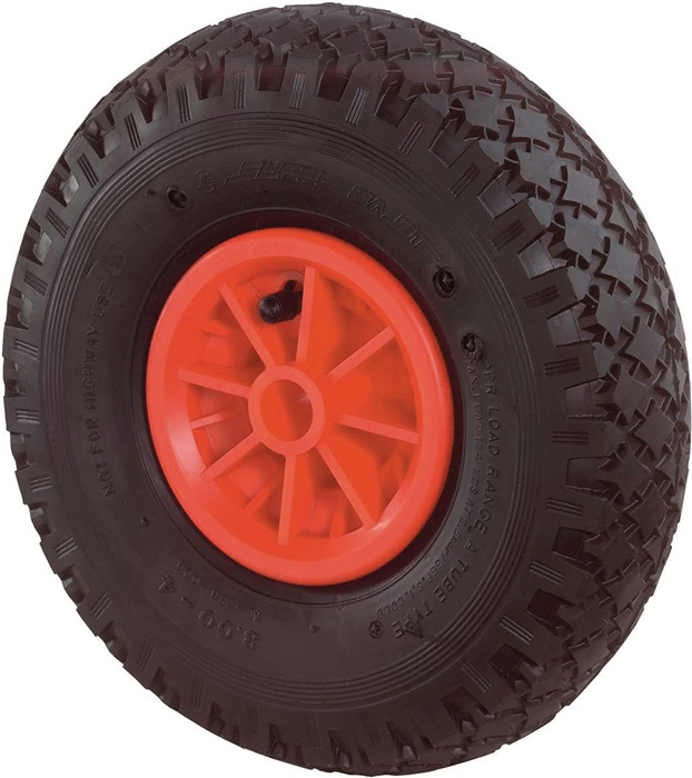 BS Rollen Luftrad Rad-Ø 260 mm Tragfähigkeit 100 kg Ersatzrad Stollenprofil Gleitlager