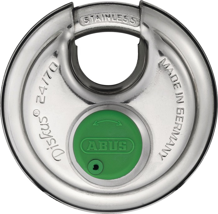ABUS Zylindervorhangschloss 24IB/70 Schlosskörperbreite 70 mm Edelstahl verschiedenschließend