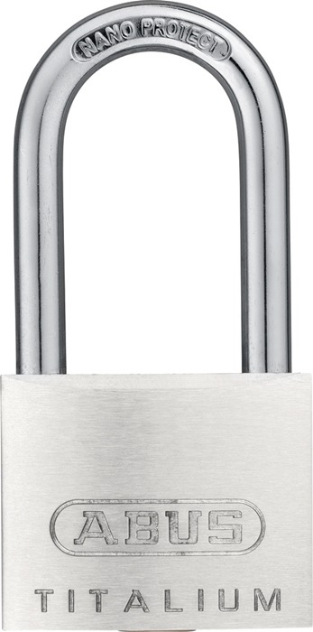 ABUS Zylindervorhangschloss 64TI/40HB40 Schlosskörperbreite 40 mm Titalium verschiedenschließend