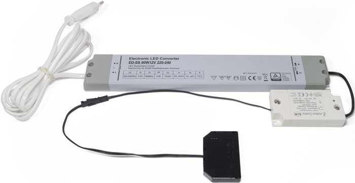 L&S Emotion 1-Kanal Funksteuerung Serie Frankfurt 230 V 12 V 60 W 6-fach Verteiler