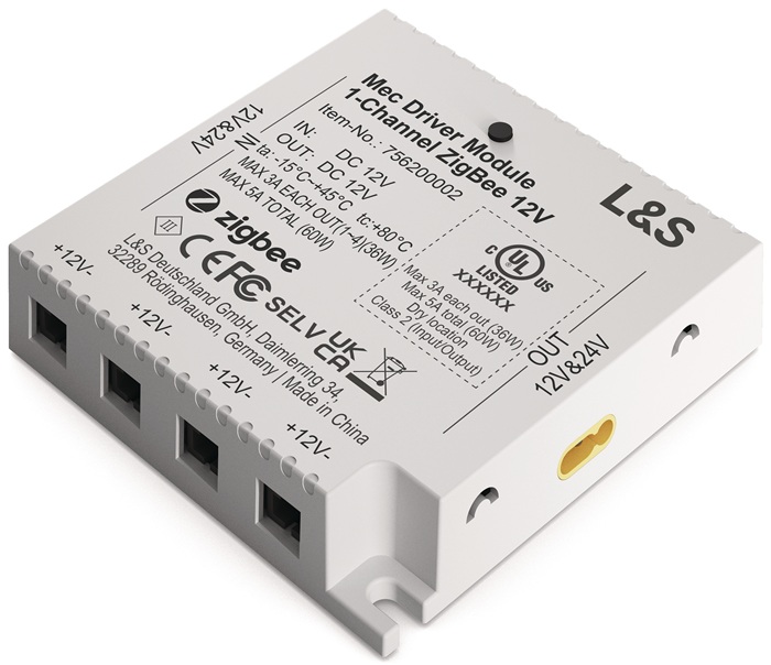 L&S Funktionsmodul Mec Driver 1 Kanal, 4 LED Ausgänge 12 V DC Länge 73,6 mm mm