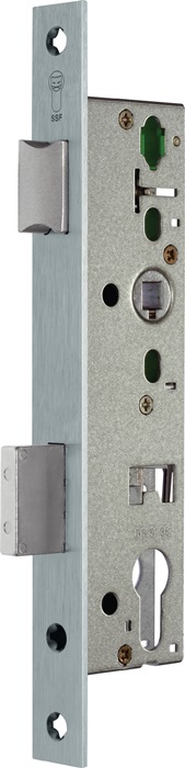 SSF Rohrrahmen-Einsteckschloss PZW 24/45/92/8 mm DIN links / rechts Edelstahl Riegelausschluss 15 mm 245 mm