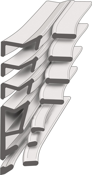 ELLEN Renovierungsdichtung 6308AC DIY Länge 6,5 m TPE blank schwarz