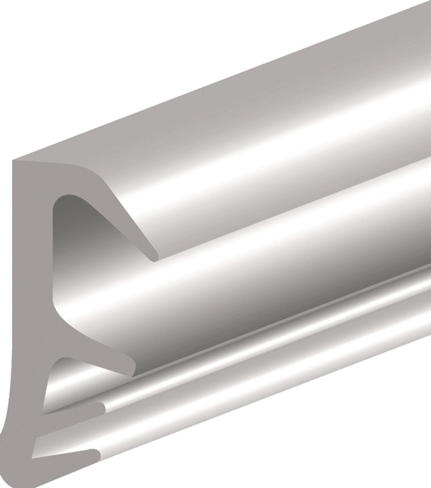 ELLEN Flügelfalzdichtung 4050 DIY Länge 5 m zum Einfräsen PVC blank schwarz