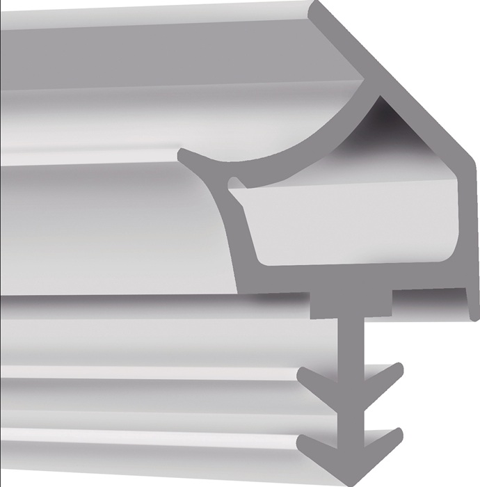 ELLEN Türanschlagdichtung K2953 DIY Länge 5 m zum Einfräsen TPE blank beige