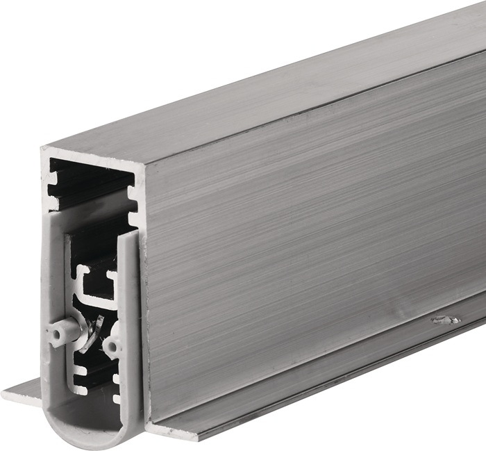 ELLEN Türdichtung Matic Soundproof Omega DIY 1 seitig Länge 958 mm Breite 15 mm Aluminium blank silber