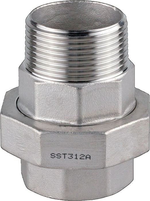 SPRINGER Verschraubung EN 10226-1 NPS=1/2 ″ 312A, konisch dichtend L 53 mm L1=14 mm L2=15 mm