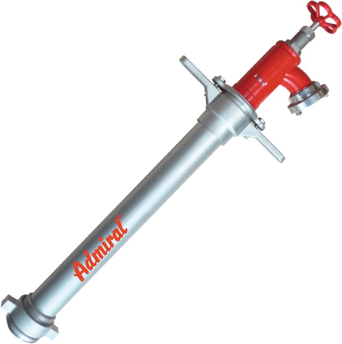 ADMIRAL Hydrantenstandrohr STORZ Aluminium DN 80 1 x C-Abgang, 1 Ventil