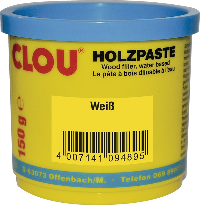 CLOU Holzpaste Farbe 16 weiß 150 g