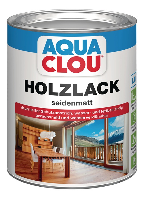 CLOU Holzlack L11 farblos seidenmatt 750 ml