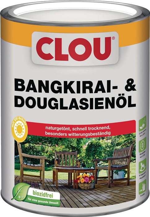 CLOU Bangkirai-/Douglasienöl naturgetönt 2,5 l