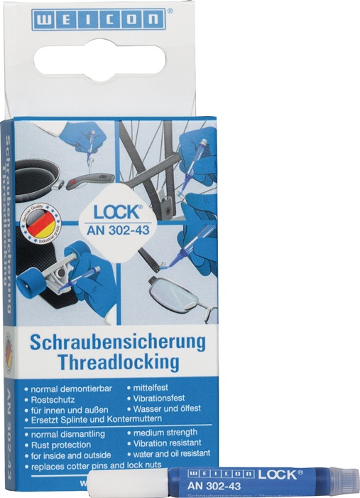 Weicon Schraubensicherung LOCK® AN 302-43 3 ml blau