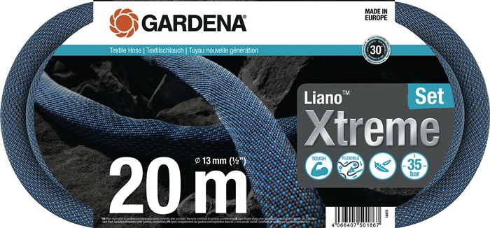 GARDENA Textilschlauch Liano™ Xtreme Länge 20 m Innen-Ø 13 mm