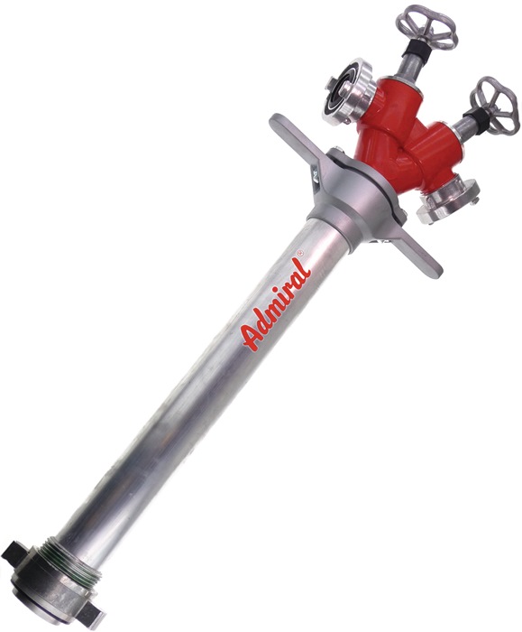 ADMIRAL Hydrantenstandrohr STORZ Aluminium DN 80 2 x C-Abgang, 2 Ventile