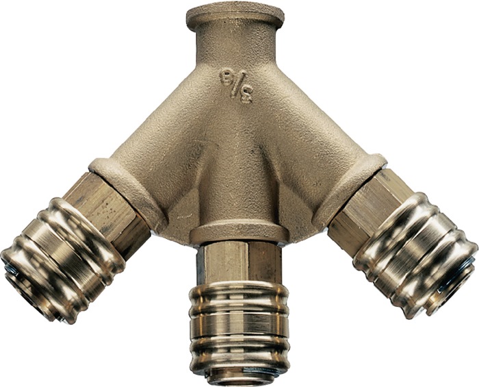 ewo Verteiler Gewinde G 1/2 ″/19,17 mm DN 7,2, Innengewinde, 3 Kupplungen
