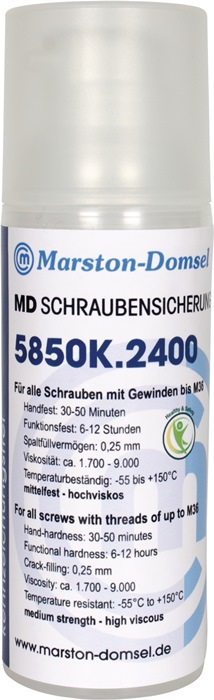 MARSTON Schraubensicherung MD-5850K.2400 50 g mittelfest hochviskos blau NSF S6