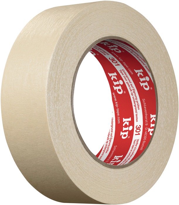 Kip Feinkrepp Extra 301 MASKING-TEC® leicht gekreppt natur Länge 50 m Breite 36 mm