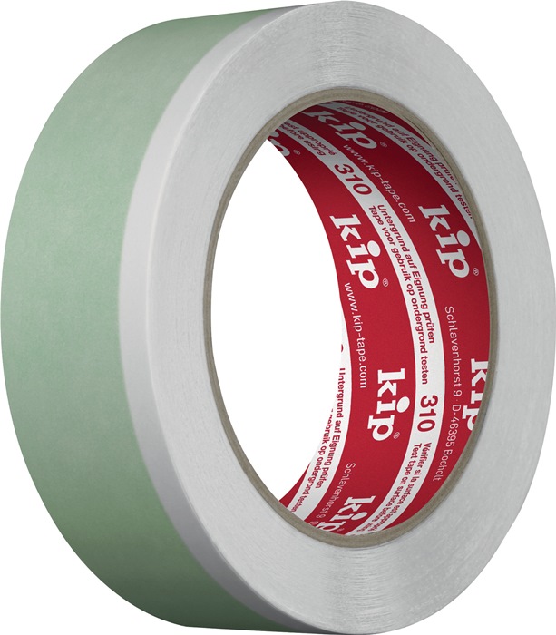 Kip Doppelseitiges Klebeband Duoband 310 Länge 25 m Breite 35 mm grün/weiß