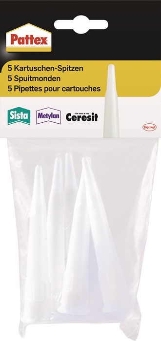 Pattex Kartuschenspitzen PFWKS Kunststoff 5 Spitzen
